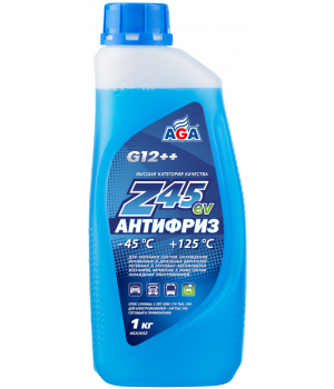 Антифриз синий AGA Z45, -45°С, G12++, 1кг