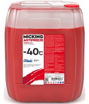 Антифриз готовый MICKING ANTIFREEZE SUPER LLC  P-OAT Technology -40C (red), 10кг