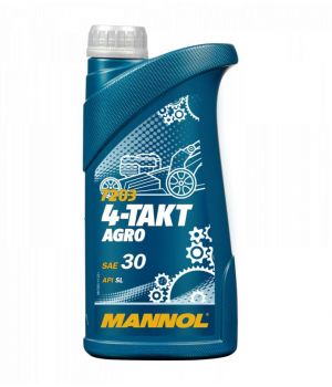 Моторное масло для садовой техники MANNOL 7203 4-TAKT AGRO 30W, 1л
