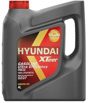 Моторное масло Hyundai XTeer Gasoline Ultra Efficiency 0W-20, 4л