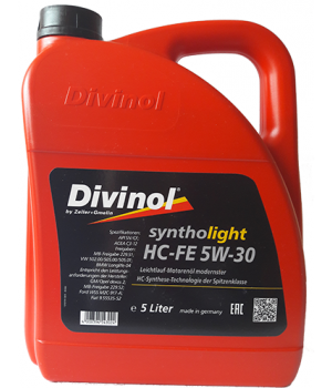 Моторное масло DIVINOL Syntholight HC-FE 5W-30, 5л