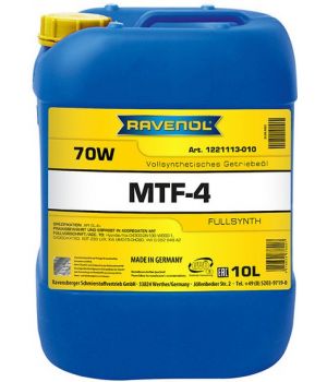Трансмиссионное масло RAVENOL MTF-4 70W, 10л