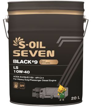 Моторное масло S-OIL SEVEN BLACK #9 LS 10W-40, 20л