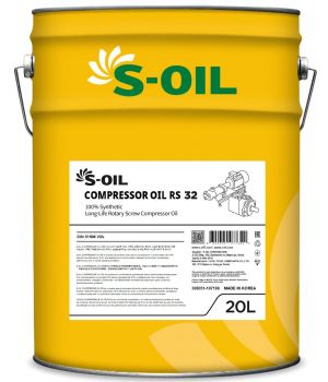 Компрессорнре масло S-OIL COMPRESSOR OIL RS 32​​​​​​​, 20л