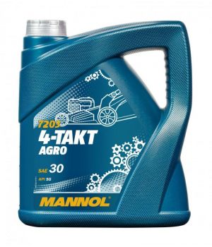 Моторное масло для садовой техники MANNOL 7203 4-TAKT AGRO 30W, 4л