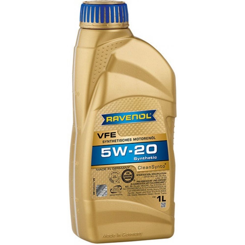 Моторное масло RAVENOL VFE 5W-20, 1л