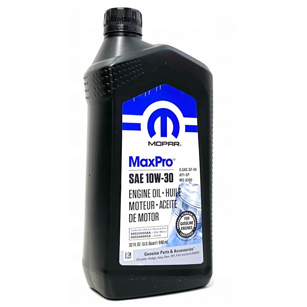 Моторное масло MOPAR MaxPro 10W-30, 0.946л
