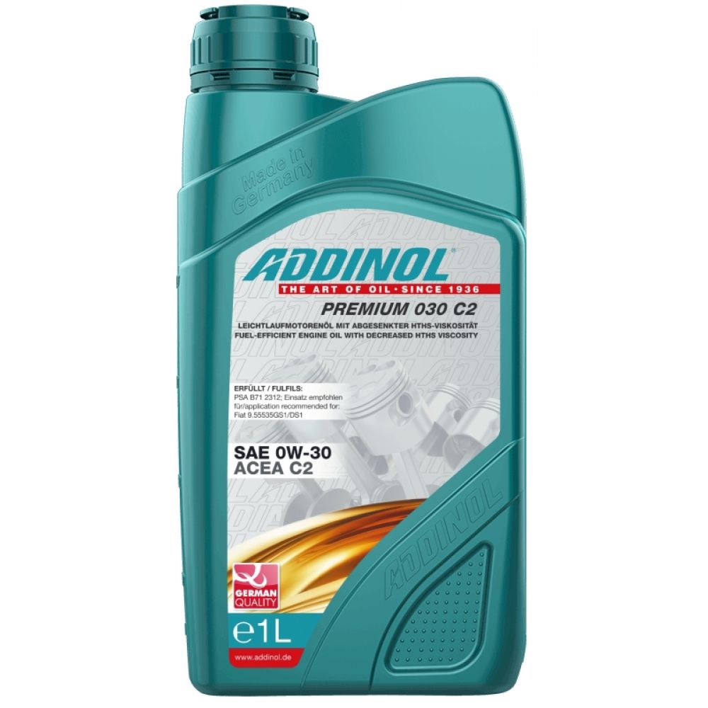 Моторное масло ADDINOL Premium 030 C2 0W-30, 1л
