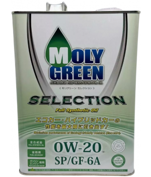 Моторное масло MolyGreen Selection​​​​​​​ SP/GF-6A 0W-20, 4л