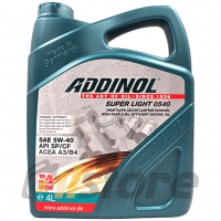 Моторное масло ADDINOL Super Light 0540 5W-40, 4л