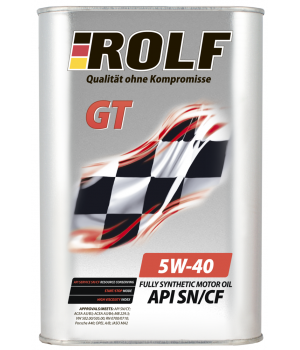Моторное масло ROLF GT 5W-40 API SN/CF, 4л