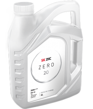 Моторное масло ZIC ZERO 20 0W-20, 4л