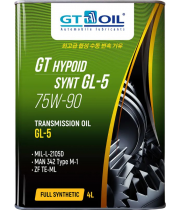 Трансмиссионное масло GT OIL GT Hypoid Synt 75W-90 GL-5, 4л