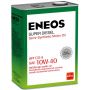 Моторное масло ENEOS Super Diesel Semi-Synthetic 10W-40, 4 л.