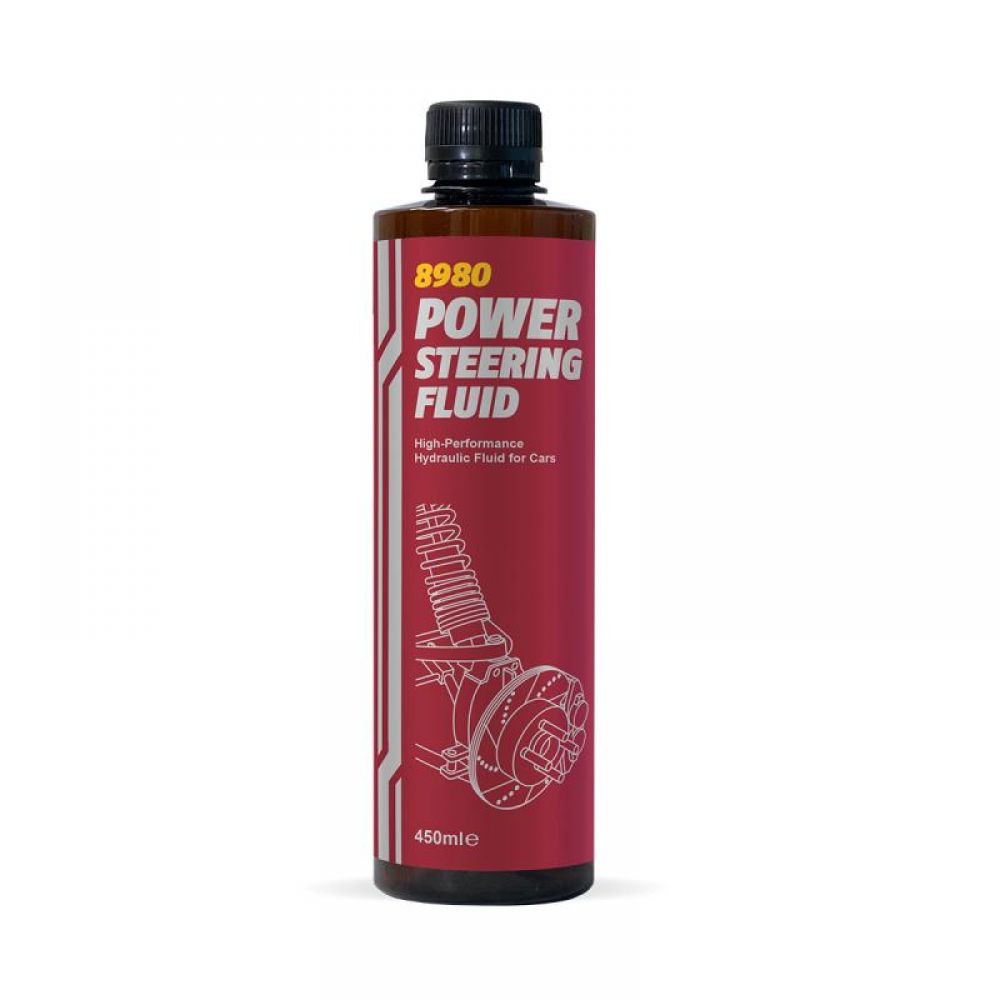 Гидравлическая жидкость MANNOL 8980 POWER STEERING FLUID, 450мл