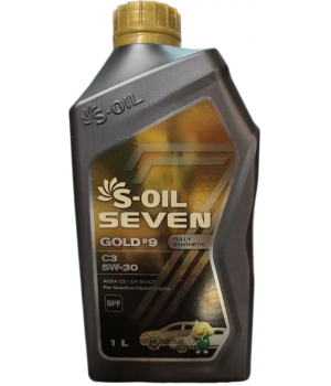 Моторное масло S-OIL SEVEN GOLD #9 C3 5W-30​​​​​​​, 1л