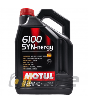 Моторное масло MOTUL 6100 SYN-nergy 5W-40, 4л