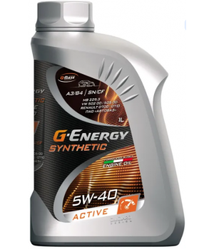 Моторное масло G-Energy Synthetic Active 5W-40, 1л