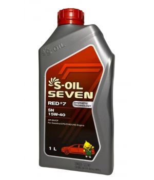 Моторное масло S-OIL SEVEN RED #7 SN 15W-40, 1л