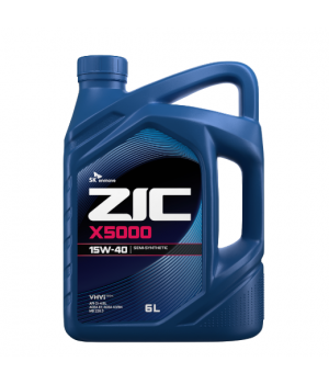 Моторное масло ZIC X5000 15W-40, 6л