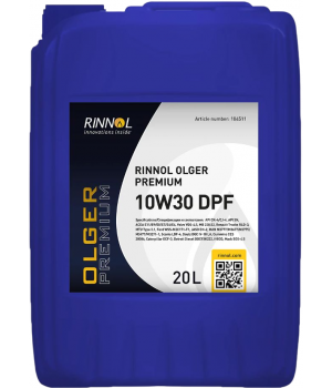 Моторное масло RINNOL OLGER PREMIUM 10W-30 DPF, 20л