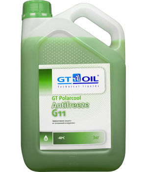 Антифриз готовый GT OIL GT Polarcool G11 зеленый, 3кг
