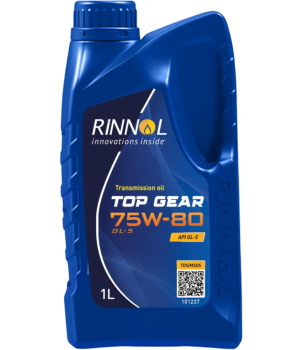 Трансмиссионное масло RINNOL TOP GEAR 75W-80 GL-5, 1л