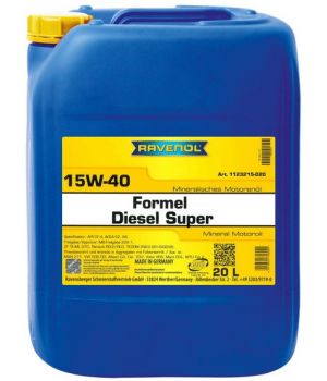 Моторное масло RAVENOL Formel Diesel Super 15W-40, 20л