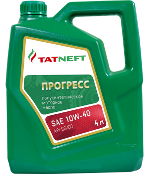 Моторное масло Татнефть Прогресс SH/SG/CD 10W-40, 4л
