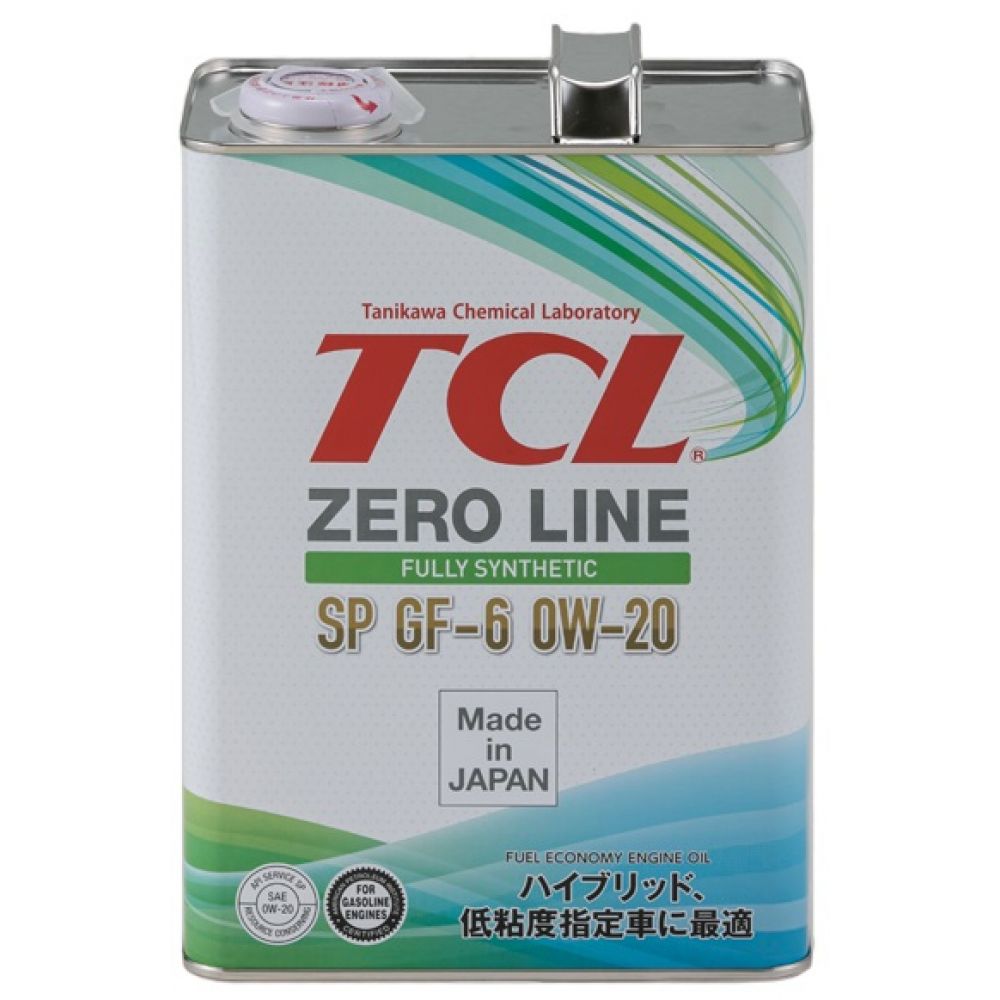 Моторное масло TCL Zero Line 0W-20 SP/GF-6, 4л - цены и характеристики .
