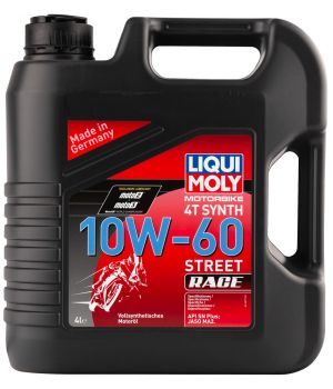 Моторное масло для 4-тактных мотоциклов LIQUI MOLY Motorbike 4T Synth Street Race 10W-60, 4л