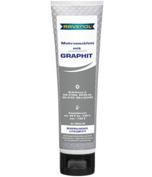 Смазка с графитом RAVENOL Mehrzweckfett m. Graphit, 100гр