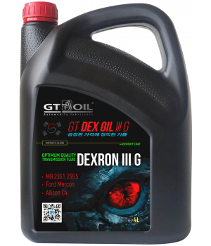 Трансмиссионное масло GT OIL GT DEX OIL III G, 4л