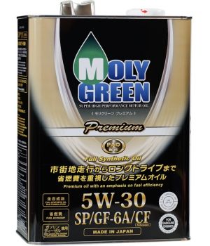 Моторное масло MolyGreen Premium SP/GF-6A/CF 5W-30, 4л