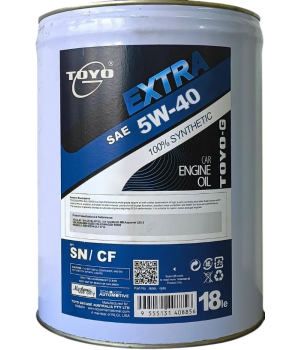 Моторное масло TOYO-G Extra 5W-40 SN/CF, 18л
