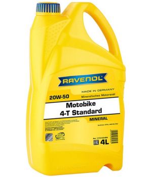 Моторное масло RAVENOL Motobike 4-T Standard 20W-50, 4л