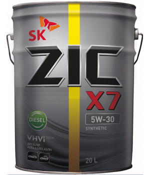 Моторное масло ZIC X7 Diesel 5W-30, 20л.