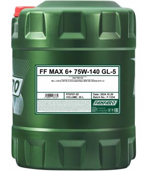 Трансмиссионное масло FANFARO 8707 MAX 6+ 75W-140, 20л