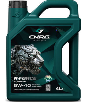 Моторное масло C.N.R.G. N-Force Supreme 5W-40 SN/CF, A3/B4, 4л