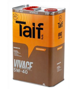Моторное масло TAIF VIVACE 5W-40, 4л