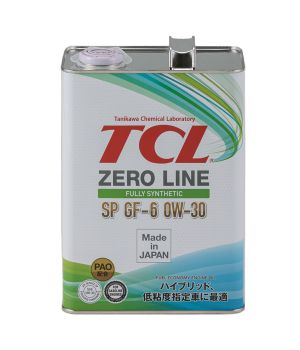 Моторное масло TCL Zero Line 0W-30 SP/GF-6, 4л