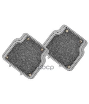 Коврики задние iSky ПВХ+ворс отстегивающийся ковролин BASE-2 к-т 2 . сер IBS202GR