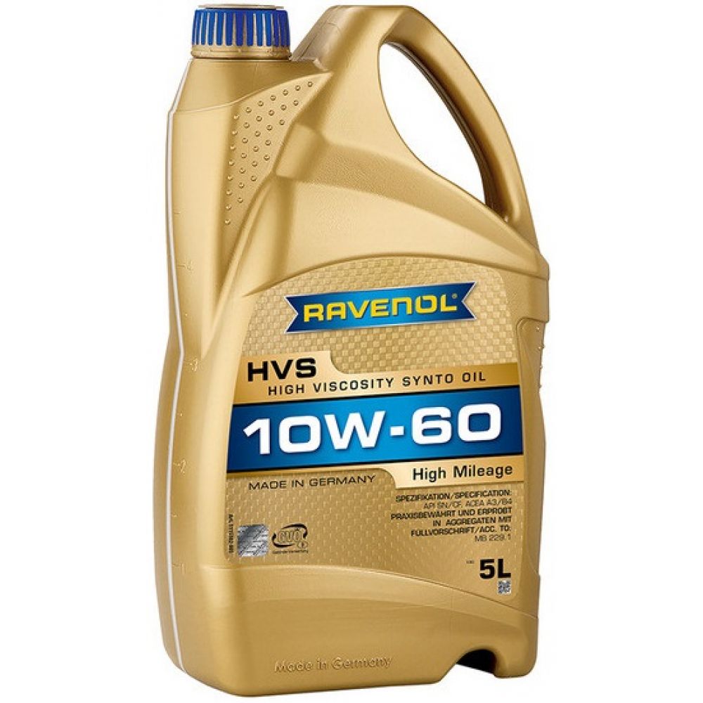 Моторное масло RAVENOL HVS High Viscosity Synto Oil 10W-60, 5л