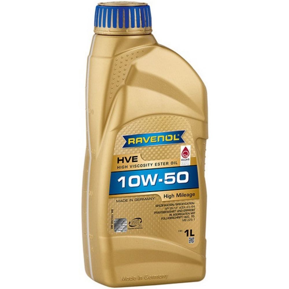 Моторное масло RAVENOL HVE High Viscosity Ester Oil 10W-50, 1л