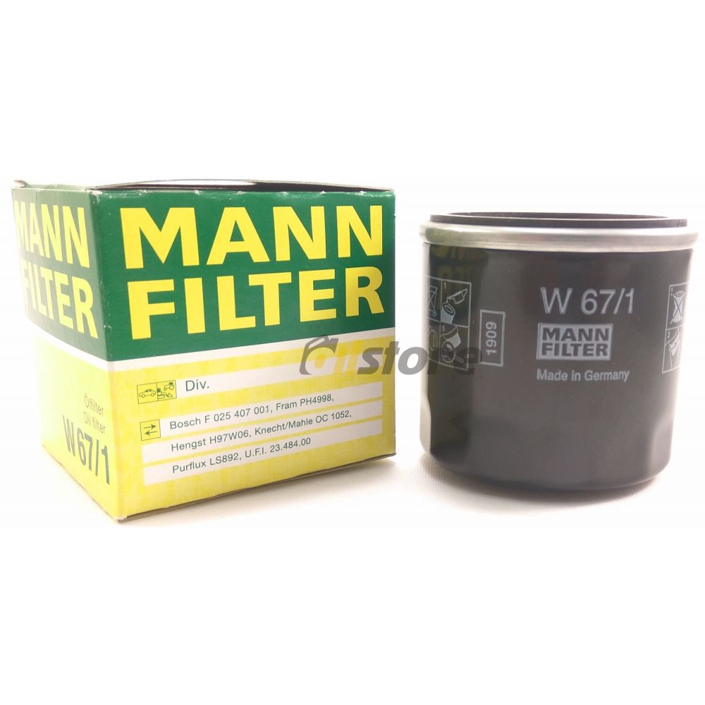 Масляный фильтр MANN-FILTER W 67/1