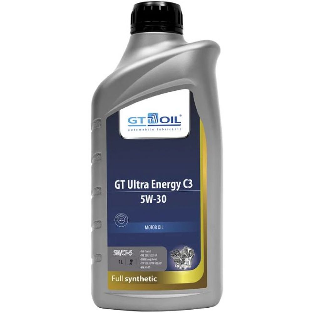 Моторное масло GT OIL GT Ultra Energy C3 5W-30, 1л Моторное масло GT OIL GT Ultra Energy C3 5W-30, 1л