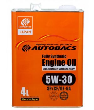 Моторное масло AUTOBACS Fully Synthetic 5W-30 SP/CF/GF-6A, 4л