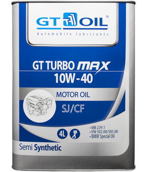 Моторное масло GT OIL GT Turbo Max 10W-40 SJ/CF, 4л