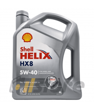 Моторное масло SHELL Helix HX8 Synthetic 5W-40 SP, 4л