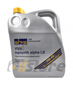 Моторное масло SRS VIVA 1 topsynth alpha LS 5W-40, 5л